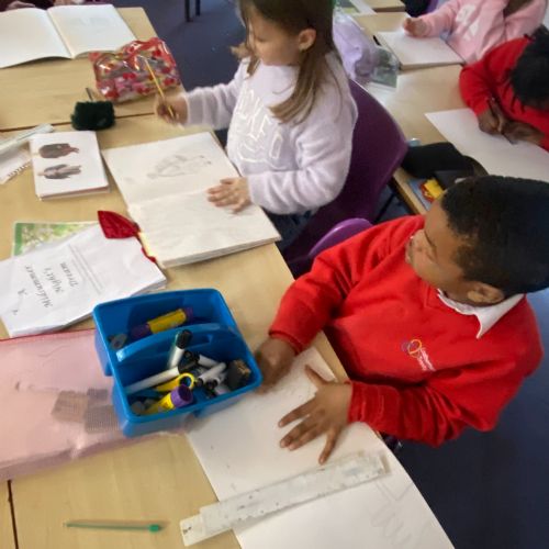 Art lessons in Willow Class