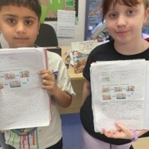 Literacy lessons in chestnut class